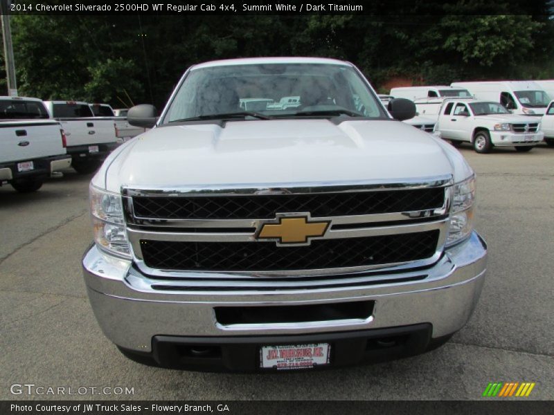 Summit White / Dark Titanium 2014 Chevrolet Silverado 2500HD WT Regular Cab 4x4