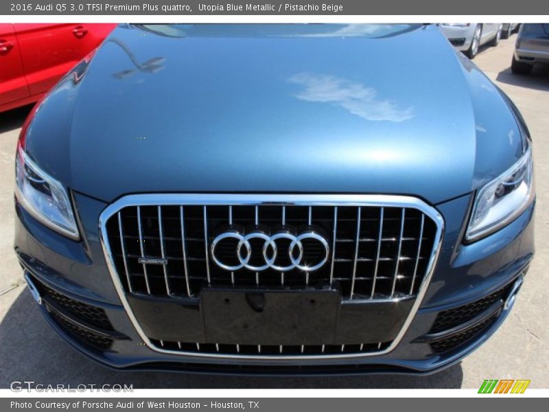 Utopia Blue Metallic / Pistachio Beige 2016 Audi Q5 3.0 TFSI Premium Plus quattro