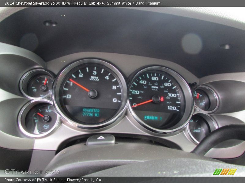 Summit White / Dark Titanium 2014 Chevrolet Silverado 2500HD WT Regular Cab 4x4