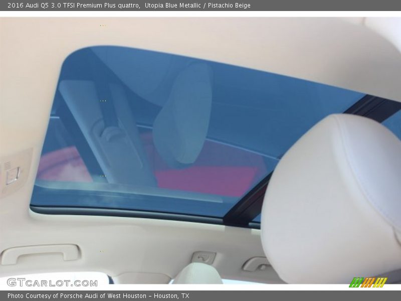 Utopia Blue Metallic / Pistachio Beige 2016 Audi Q5 3.0 TFSI Premium Plus quattro