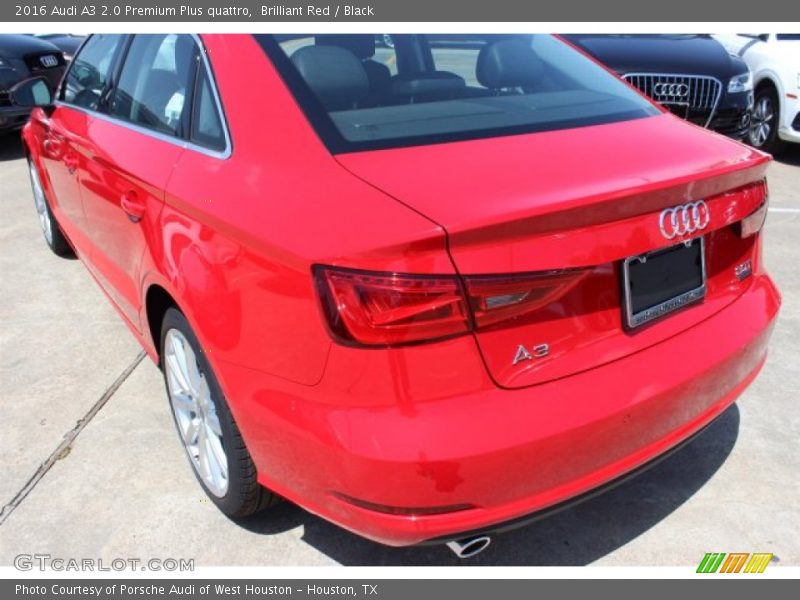 Brilliant Red / Black 2016 Audi A3 2.0 Premium Plus quattro