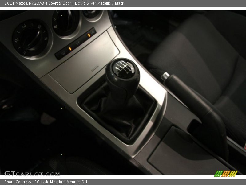 Liquid Silver Metallic / Black 2011 Mazda MAZDA3 s Sport 5 Door