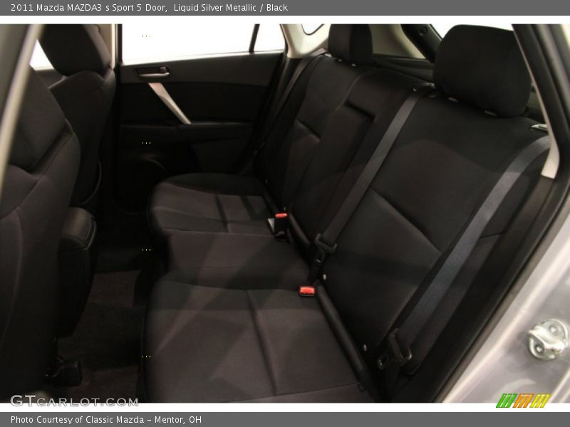 Liquid Silver Metallic / Black 2011 Mazda MAZDA3 s Sport 5 Door