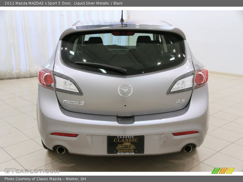 Liquid Silver Metallic / Black 2011 Mazda MAZDA3 s Sport 5 Door
