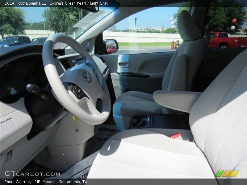 Cypress Green Pearl / Light Gray 2014 Toyota Sienna LE