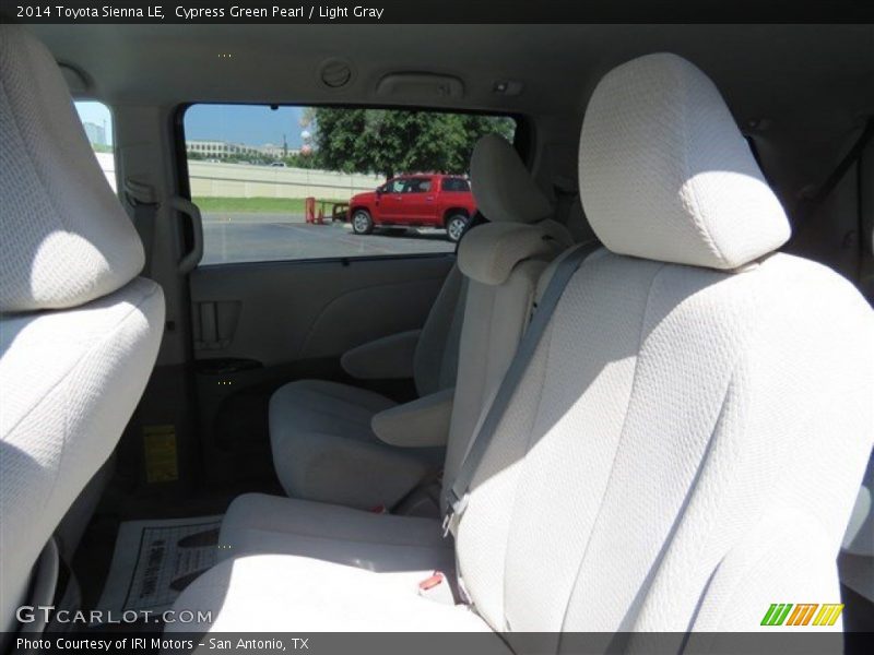 Cypress Green Pearl / Light Gray 2014 Toyota Sienna LE