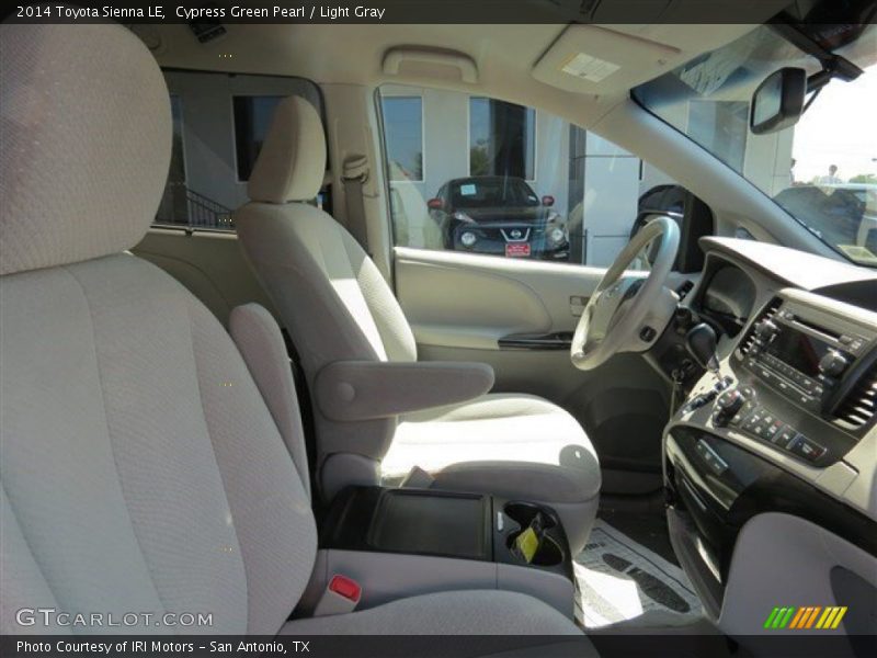 Cypress Green Pearl / Light Gray 2014 Toyota Sienna LE