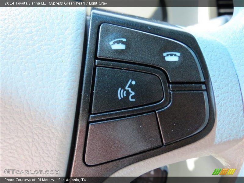 Cypress Green Pearl / Light Gray 2014 Toyota Sienna LE