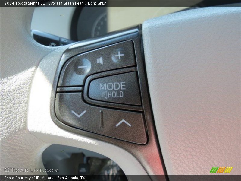 Cypress Green Pearl / Light Gray 2014 Toyota Sienna LE