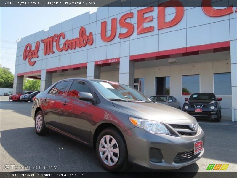 Magnetic Gray Metallic / Ash 2013 Toyota Corolla L