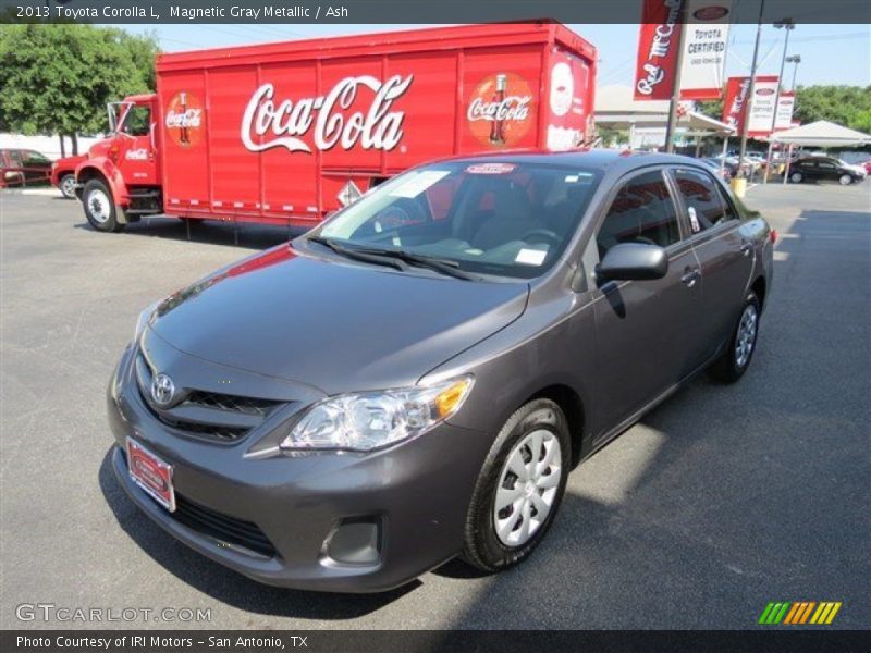 Magnetic Gray Metallic / Ash 2013 Toyota Corolla L