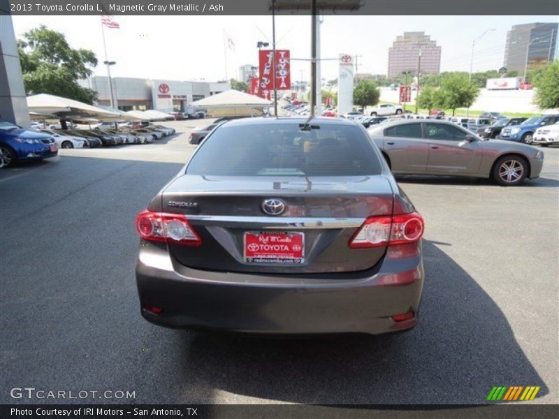 Magnetic Gray Metallic / Ash 2013 Toyota Corolla L