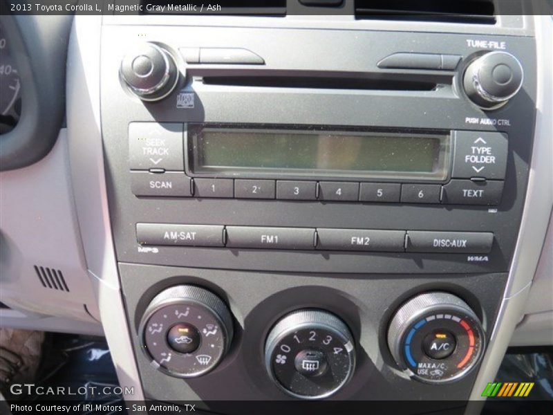 Magnetic Gray Metallic / Ash 2013 Toyota Corolla L