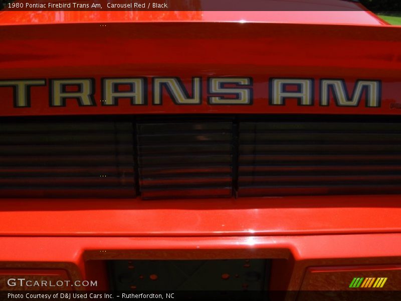 Carousel Red / Black 1980 Pontiac Firebird Trans Am