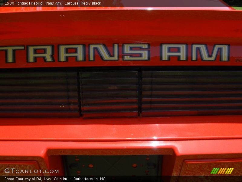 Carousel Red / Black 1980 Pontiac Firebird Trans Am