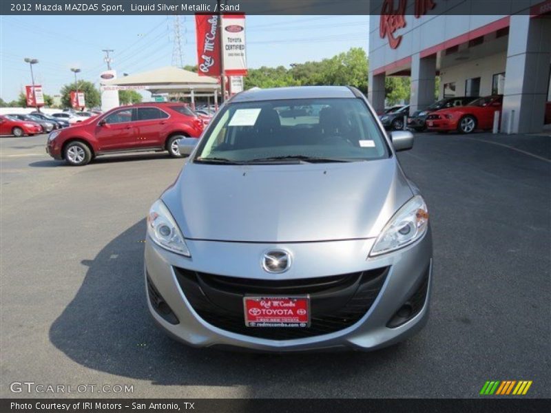 Liquid Silver Metallic / Sand 2012 Mazda MAZDA5 Sport