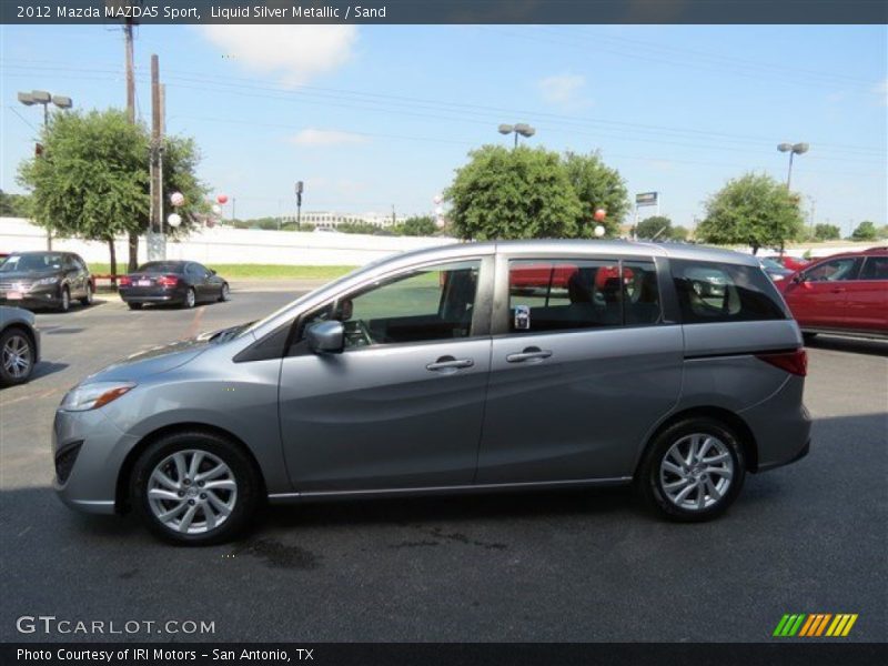 Liquid Silver Metallic / Sand 2012 Mazda MAZDA5 Sport