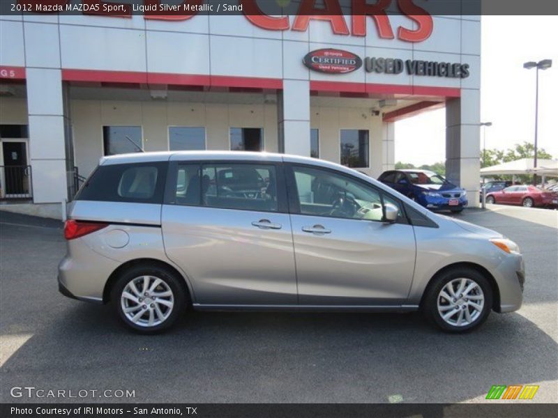 Liquid Silver Metallic / Sand 2012 Mazda MAZDA5 Sport