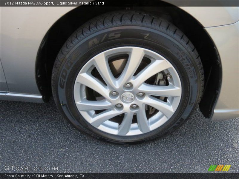 Liquid Silver Metallic / Sand 2012 Mazda MAZDA5 Sport