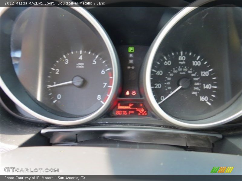 Liquid Silver Metallic / Sand 2012 Mazda MAZDA5 Sport