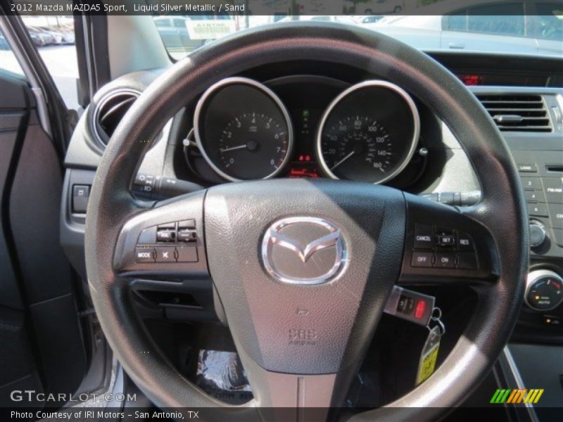 Liquid Silver Metallic / Sand 2012 Mazda MAZDA5 Sport