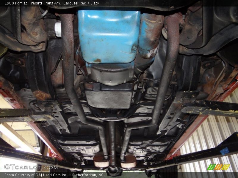 Undercarriage of 1980 Firebird Trans Am