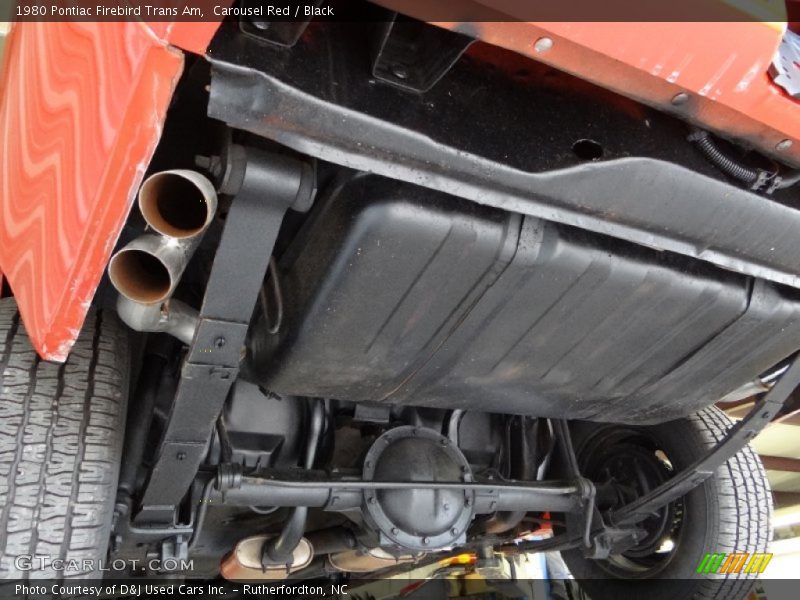 Undercarriage of 1980 Firebird Trans Am