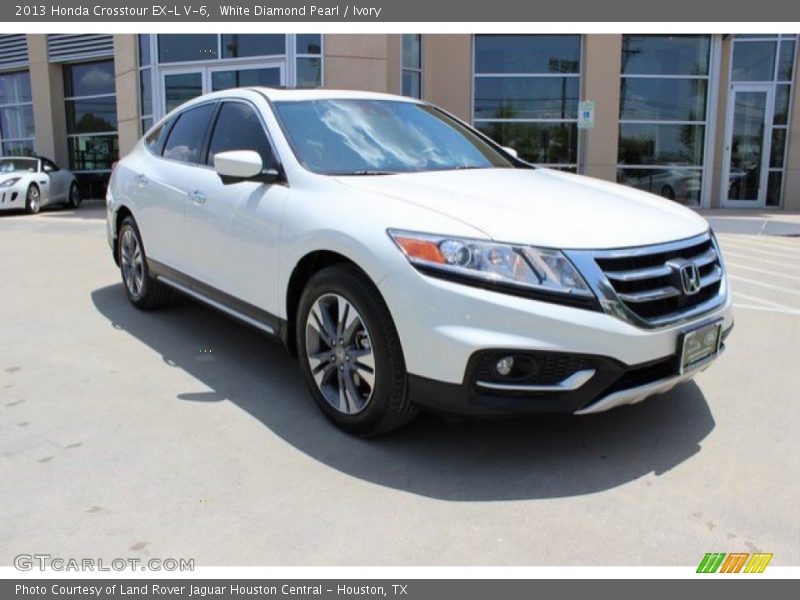 White Diamond Pearl / Ivory 2013 Honda Crosstour EX-L V-6