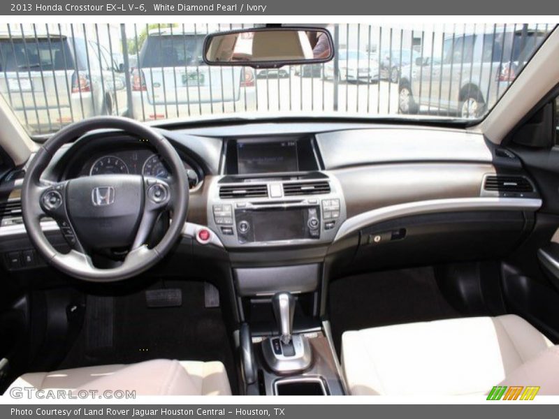 White Diamond Pearl / Ivory 2013 Honda Crosstour EX-L V-6