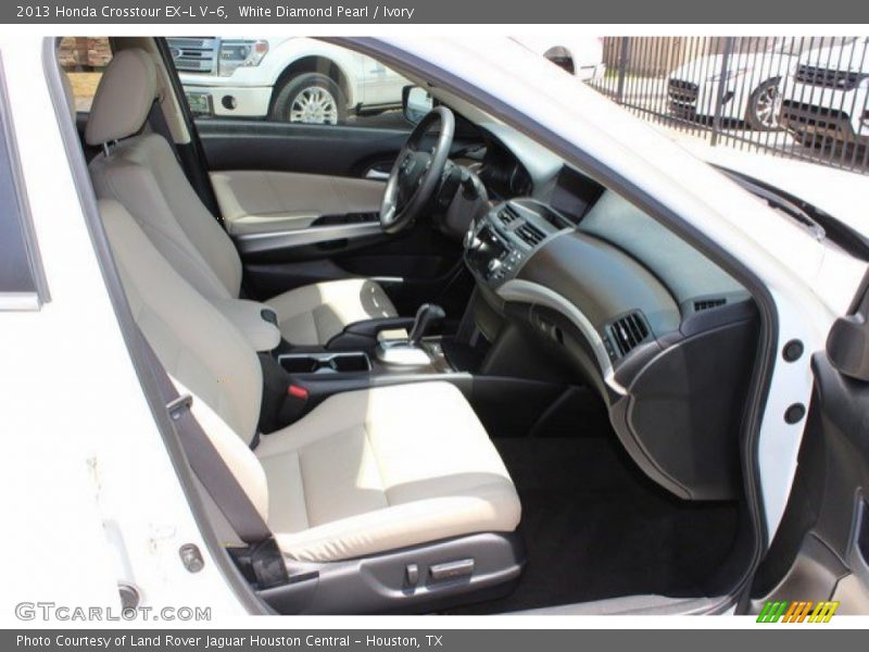 White Diamond Pearl / Ivory 2013 Honda Crosstour EX-L V-6