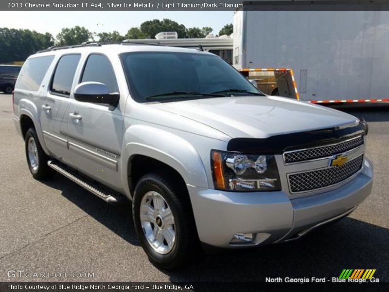 Silver Ice Metallic / Light Titanium/Dark Titanium 2013 Chevrolet Suburban LT 4x4