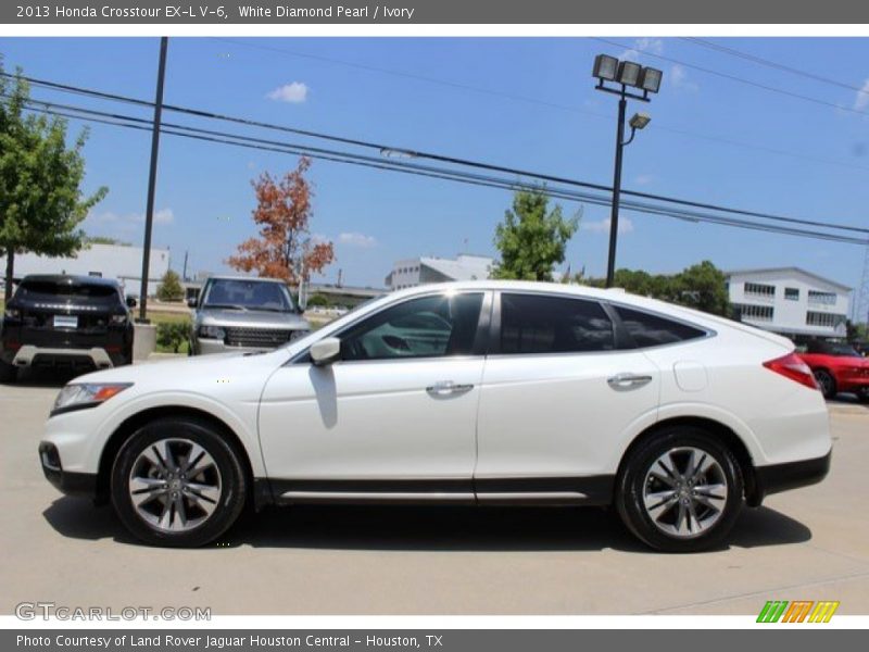 White Diamond Pearl / Ivory 2013 Honda Crosstour EX-L V-6