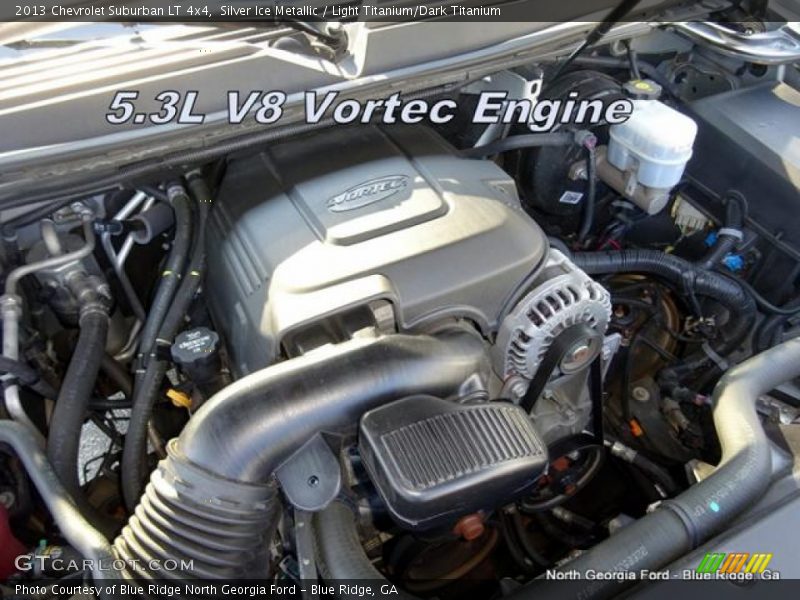 Silver Ice Metallic / Light Titanium/Dark Titanium 2013 Chevrolet Suburban LT 4x4