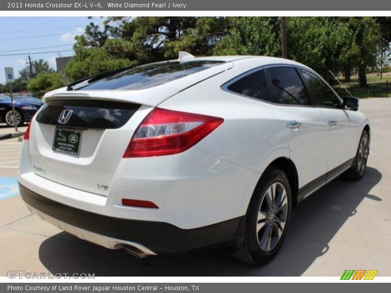 White Diamond Pearl / Ivory 2013 Honda Crosstour EX-L V-6