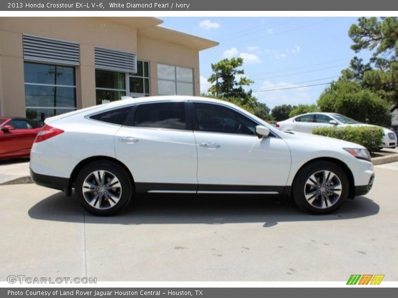White Diamond Pearl / Ivory 2013 Honda Crosstour EX-L V-6