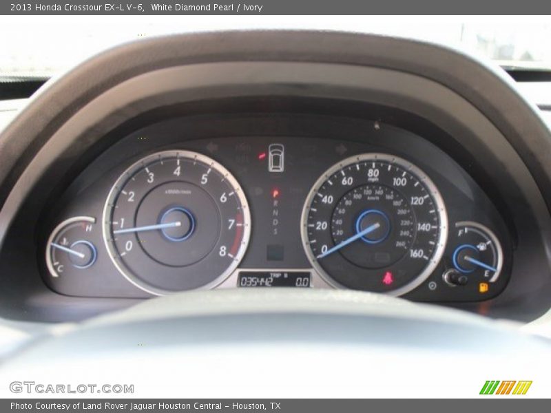 White Diamond Pearl / Ivory 2013 Honda Crosstour EX-L V-6