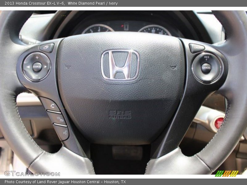 White Diamond Pearl / Ivory 2013 Honda Crosstour EX-L V-6