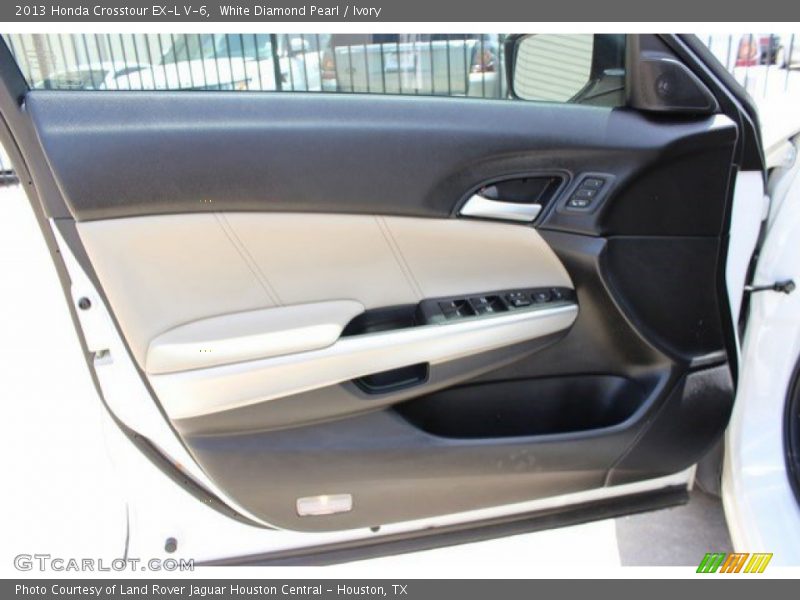 White Diamond Pearl / Ivory 2013 Honda Crosstour EX-L V-6