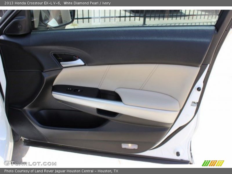 White Diamond Pearl / Ivory 2013 Honda Crosstour EX-L V-6