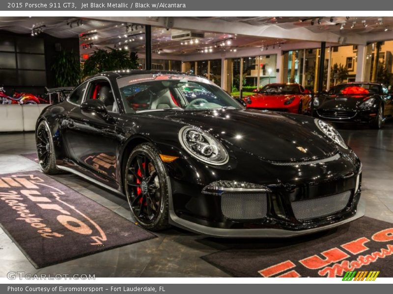 Jet Black Metallic / Black w/Alcantara 2015 Porsche 911 GT3