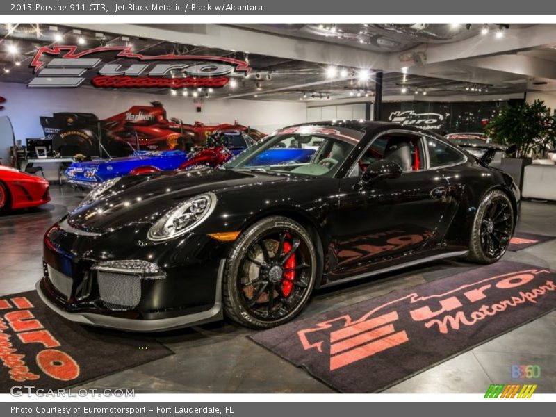 Jet Black Metallic / Black w/Alcantara 2015 Porsche 911 GT3