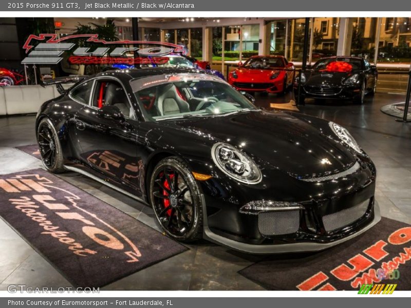 Jet Black Metallic / Black w/Alcantara 2015 Porsche 911 GT3