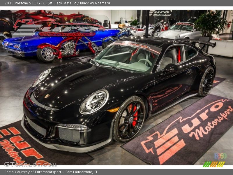 Jet Black Metallic / Black w/Alcantara 2015 Porsche 911 GT3
