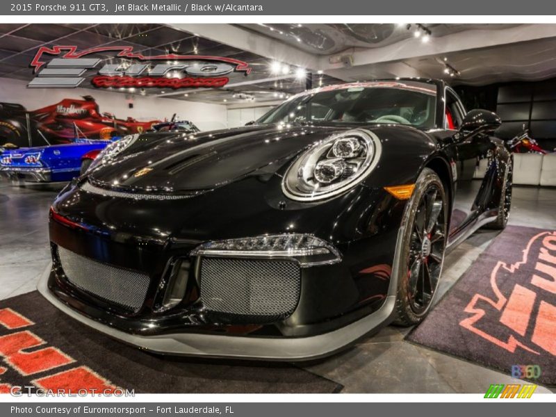 Jet Black Metallic / Black w/Alcantara 2015 Porsche 911 GT3