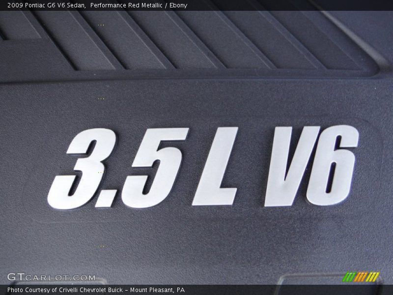 Performance Red Metallic / Ebony 2009 Pontiac G6 V6 Sedan