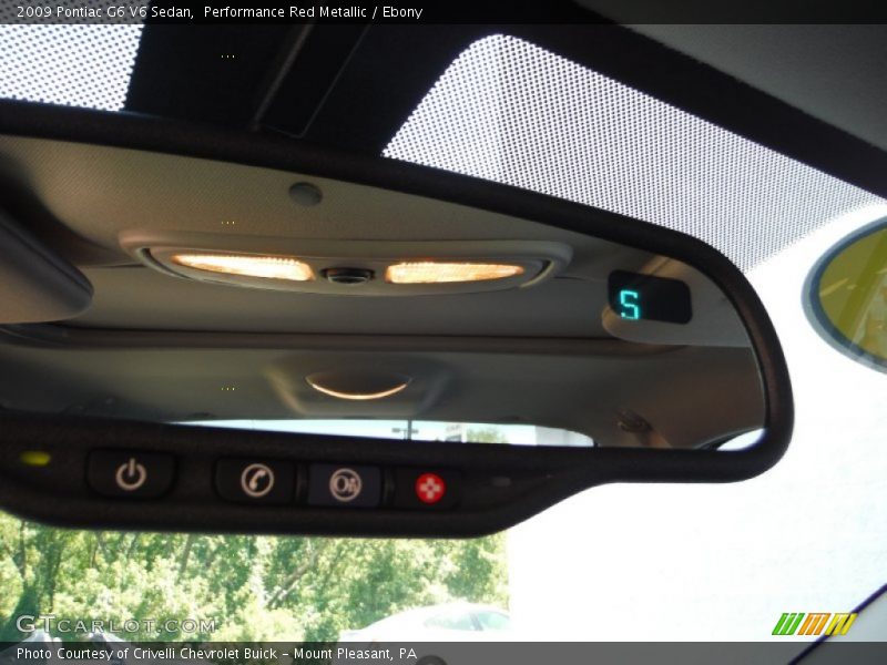 Performance Red Metallic / Ebony 2009 Pontiac G6 V6 Sedan
