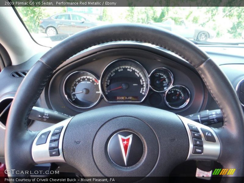 Performance Red Metallic / Ebony 2009 Pontiac G6 V6 Sedan