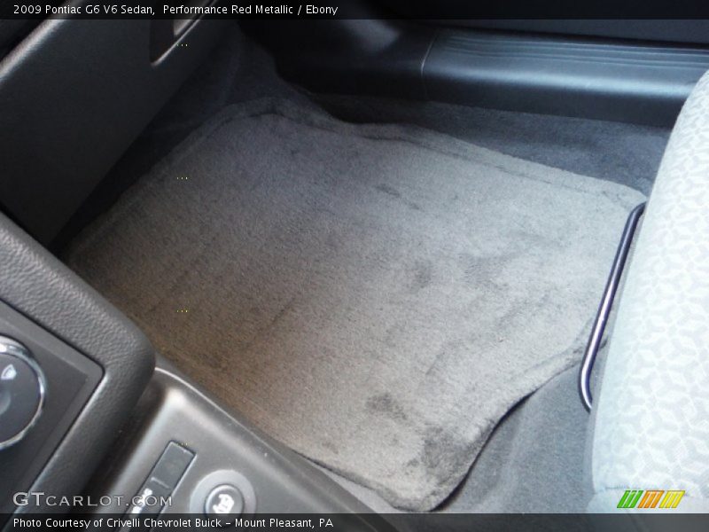 Performance Red Metallic / Ebony 2009 Pontiac G6 V6 Sedan