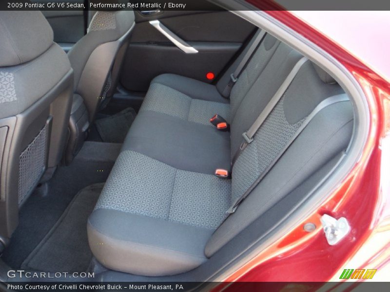 Performance Red Metallic / Ebony 2009 Pontiac G6 V6 Sedan