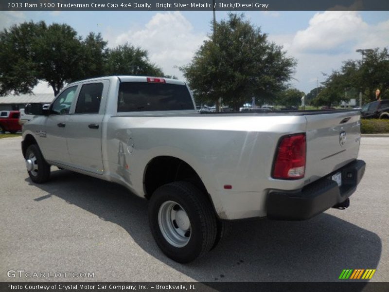 Bright Silver Metallic / Black/Diesel Gray 2013 Ram 3500 Tradesman Crew Cab 4x4 Dually